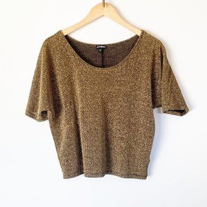 Gold Shimmer Crop Top